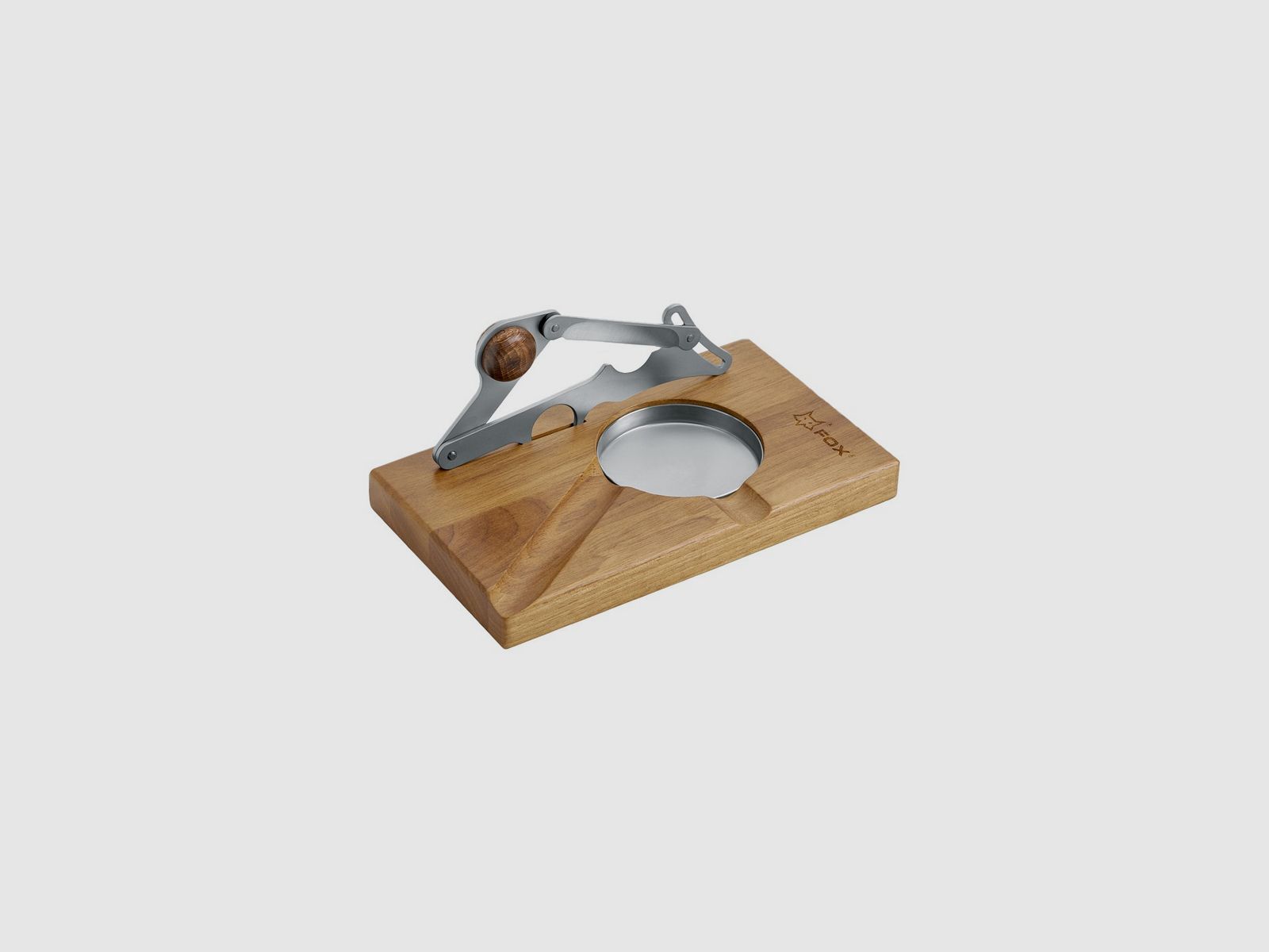 Fox - Zigarrenschneider Cigar Club Inox mit Holzständer