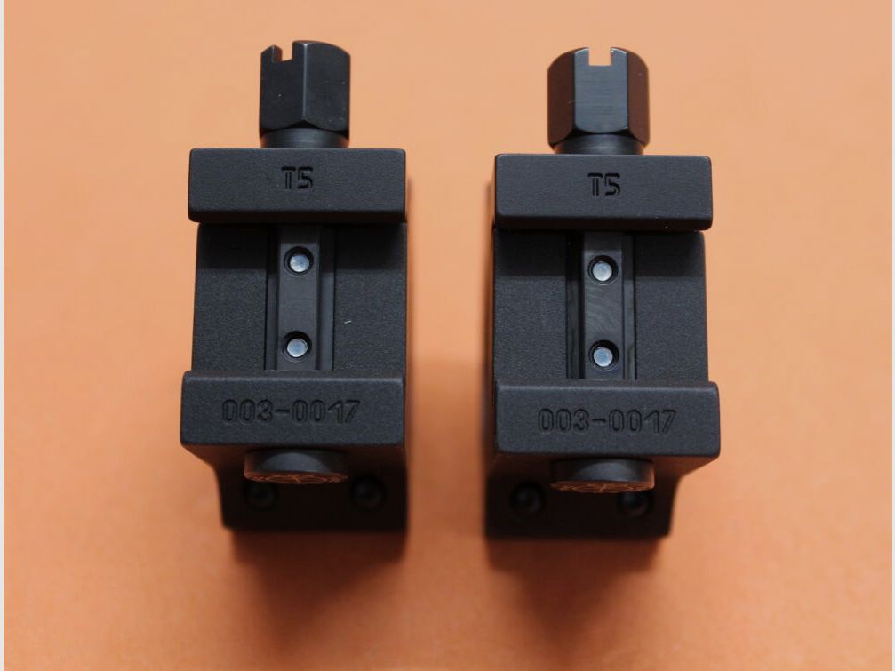 Anillas de montaje Recknagel Era-Tac 30mm (T5003-0017) con tuerca, aluminio negro, altura=17mm para perfil Picatinny