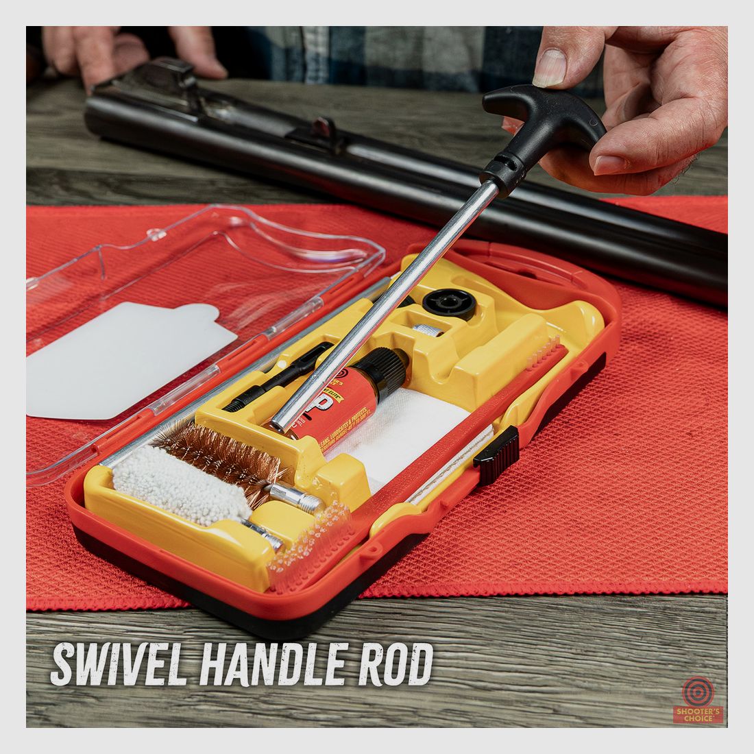 Shooter's Choice 12 Gauge Gun Cleaning Kit incl. FP-10 CLP + Adapter 8-32→5/16-27 (SHF-SRK-12)