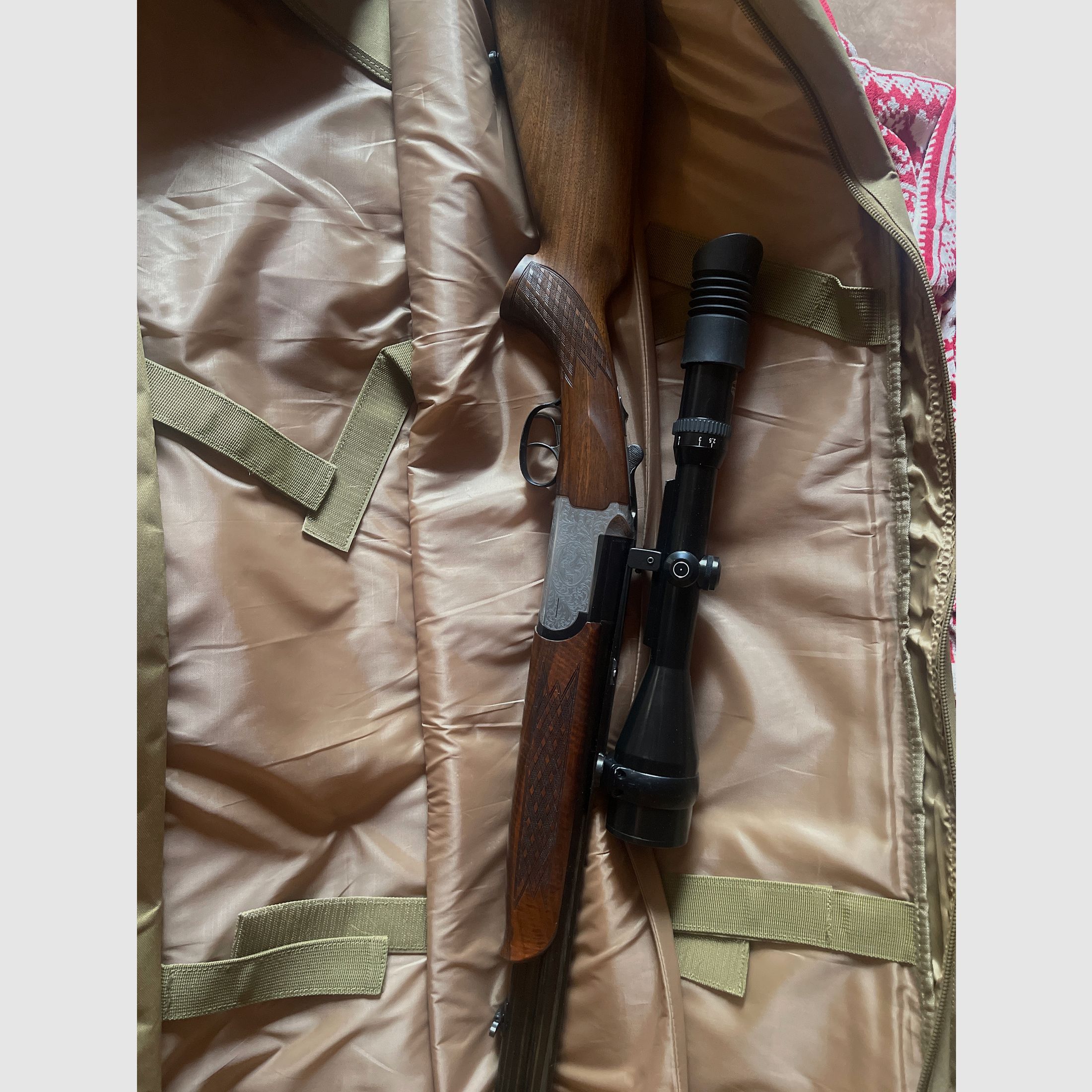 Antonio Zoli De Luxe Bockbüchsflinte 9,3x74R / 12/70 + .222 Einstecklauf + Schmidt & Bender 2,5–10 Top Zustand