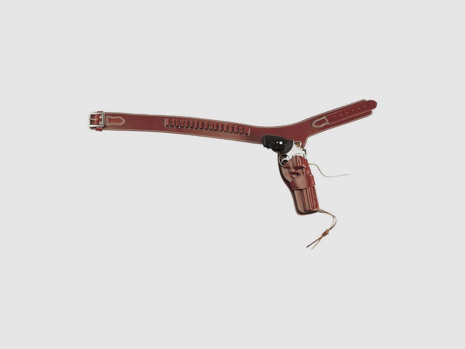 Western Style Patronengurt mit Holster für Revolver XL Rechtshänder Colt CAA Single Action 6"-6,5" Zoll