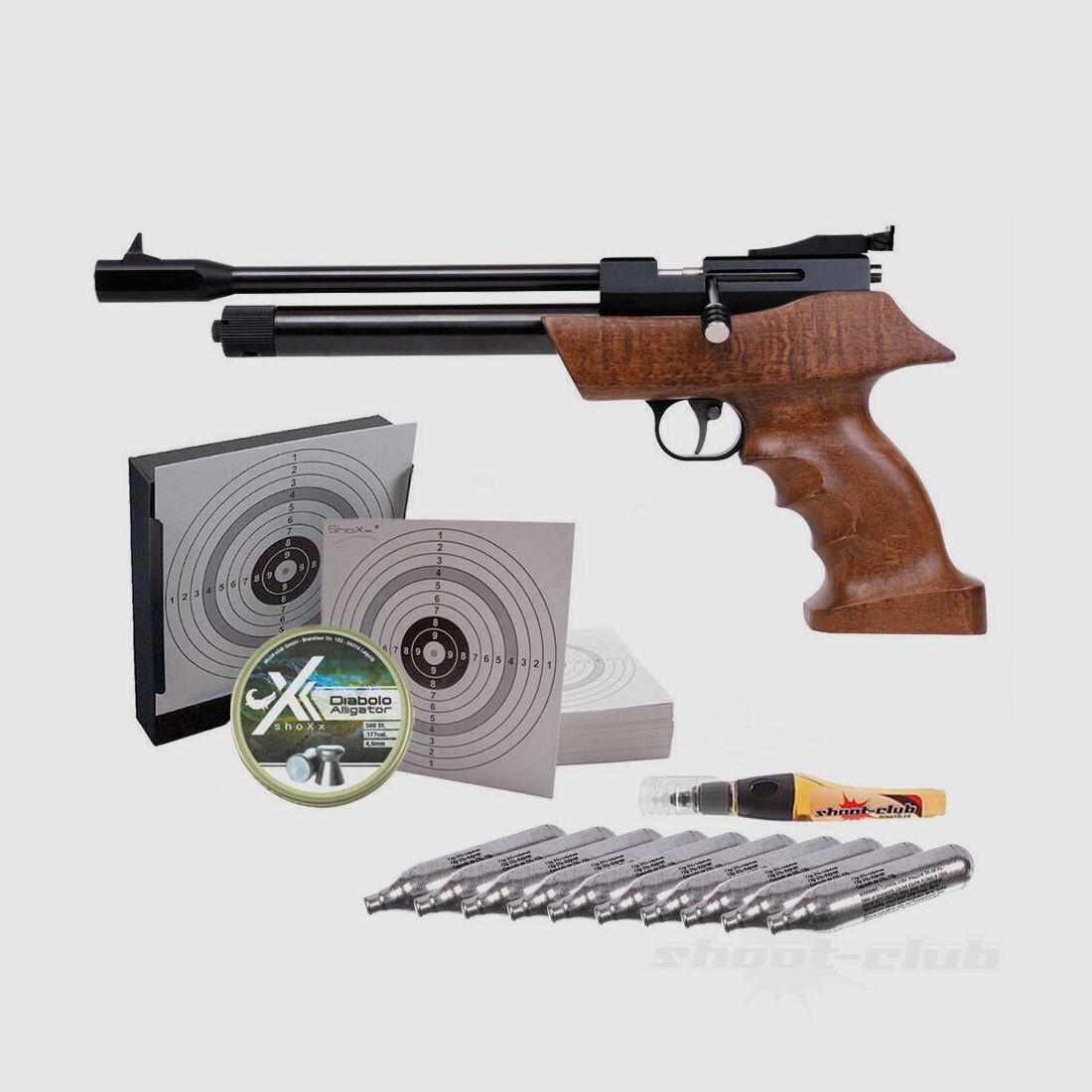 Diana Airbug CO2 Pistole 4,5mm Diabolos Kugelfang-Set