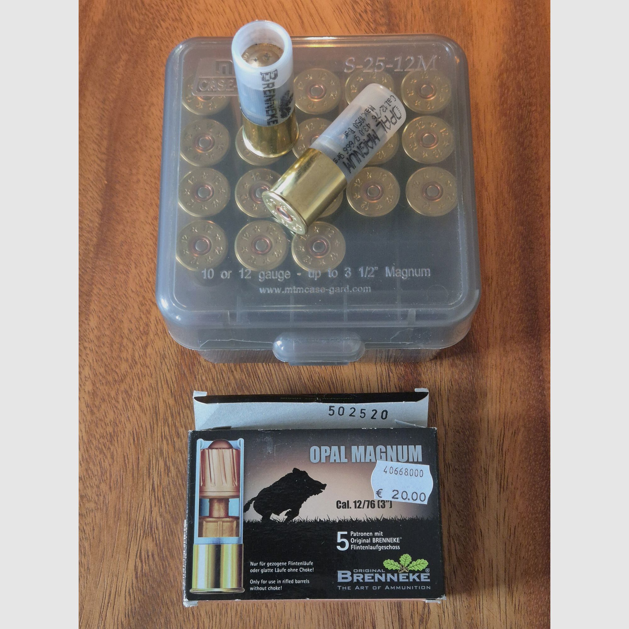 Brenneke Opal Magnum, 12/76, 43g / 666gr – 20 Patronen
