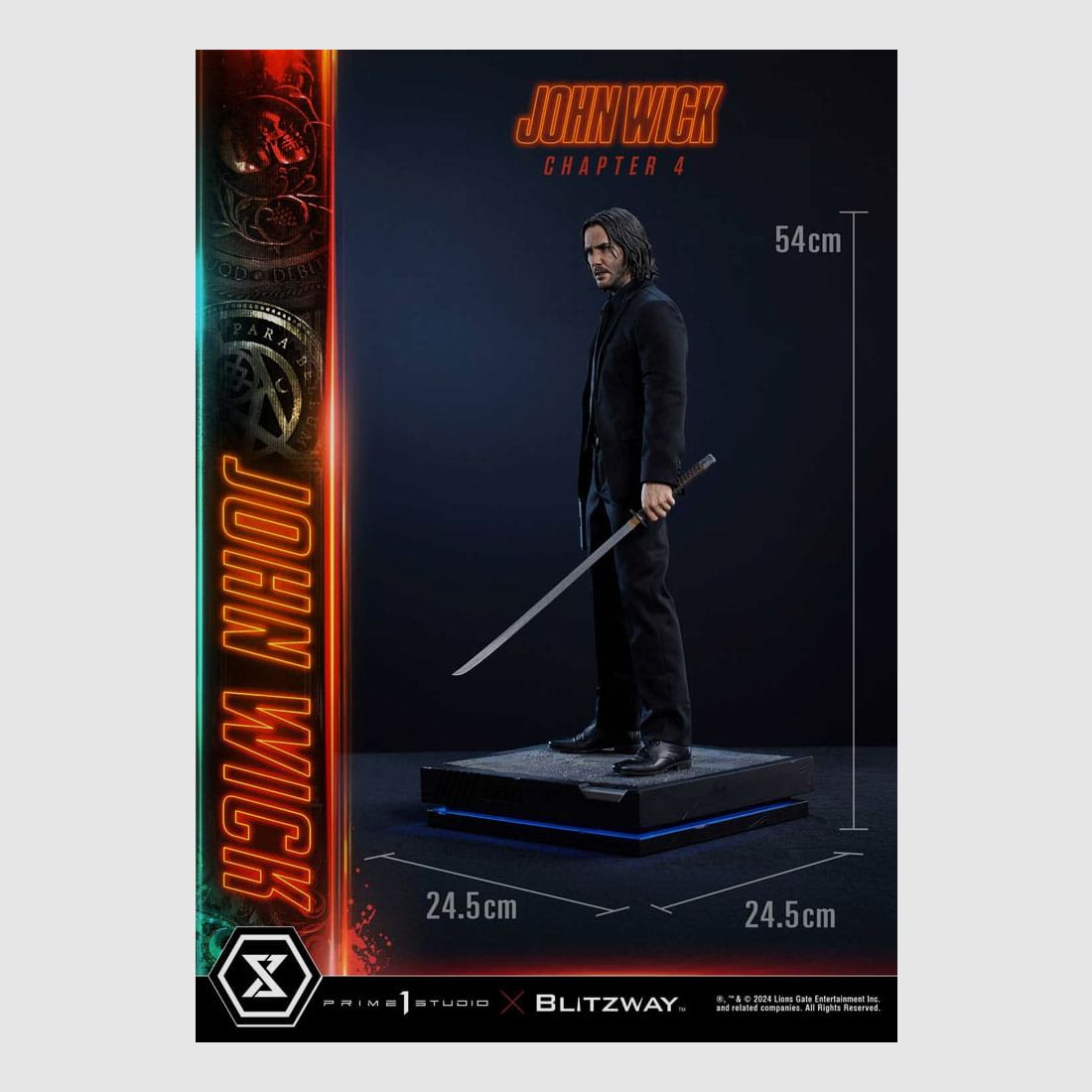 John Wick Chapter 4 Ultimate Premium Masterline Series Statue 1/4 John Wick Deluxe Bonus Version 54 cm | 43383