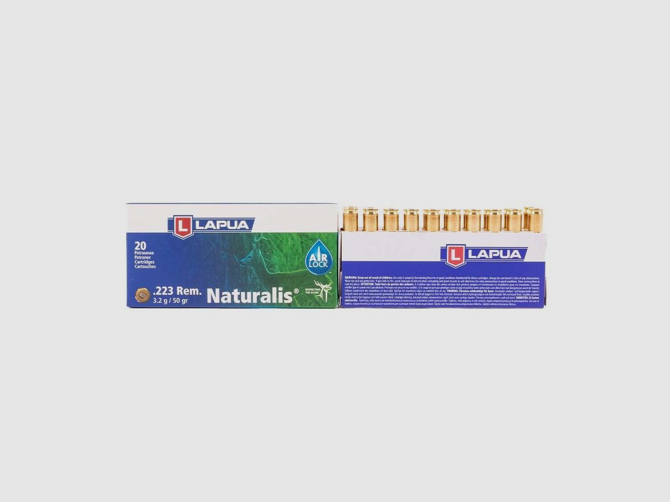Lapua Naturalis 3,2g / 50gr 20 Schus .223Rem