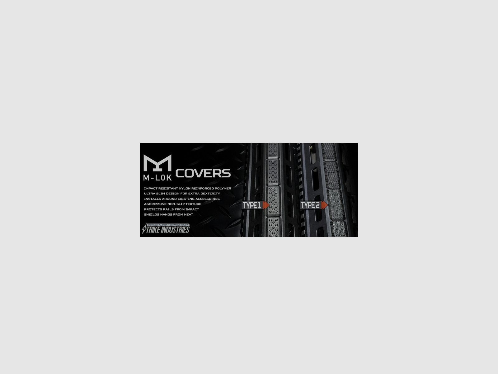 Strike Industries - M-LOK rail cover Cover Ver. 2 - SI-MLOK-COVER-V2-BK, image 5 of 5
