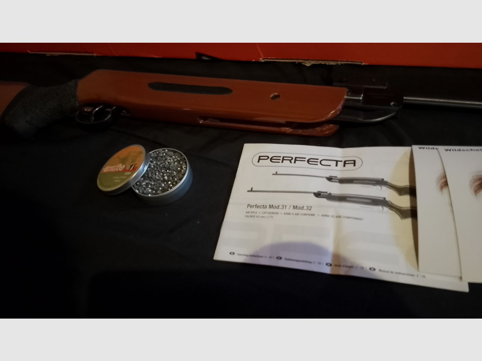 Nice Umarex perfecta oldschool air rifle 4.5mm .177 with Excite econ diabolo pellets and targets Optional with scope 4x28 Nikko