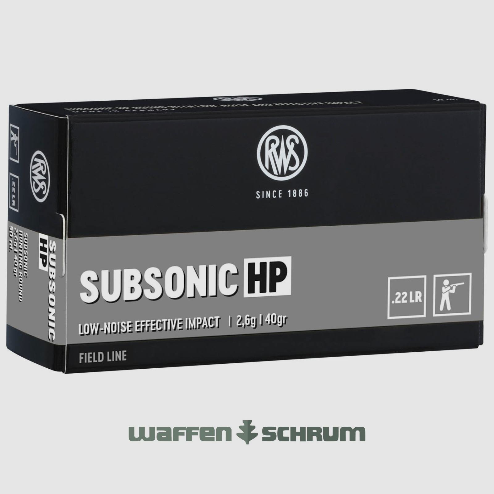 RWS Subsonic HP 2,6g - 40gr .22lr