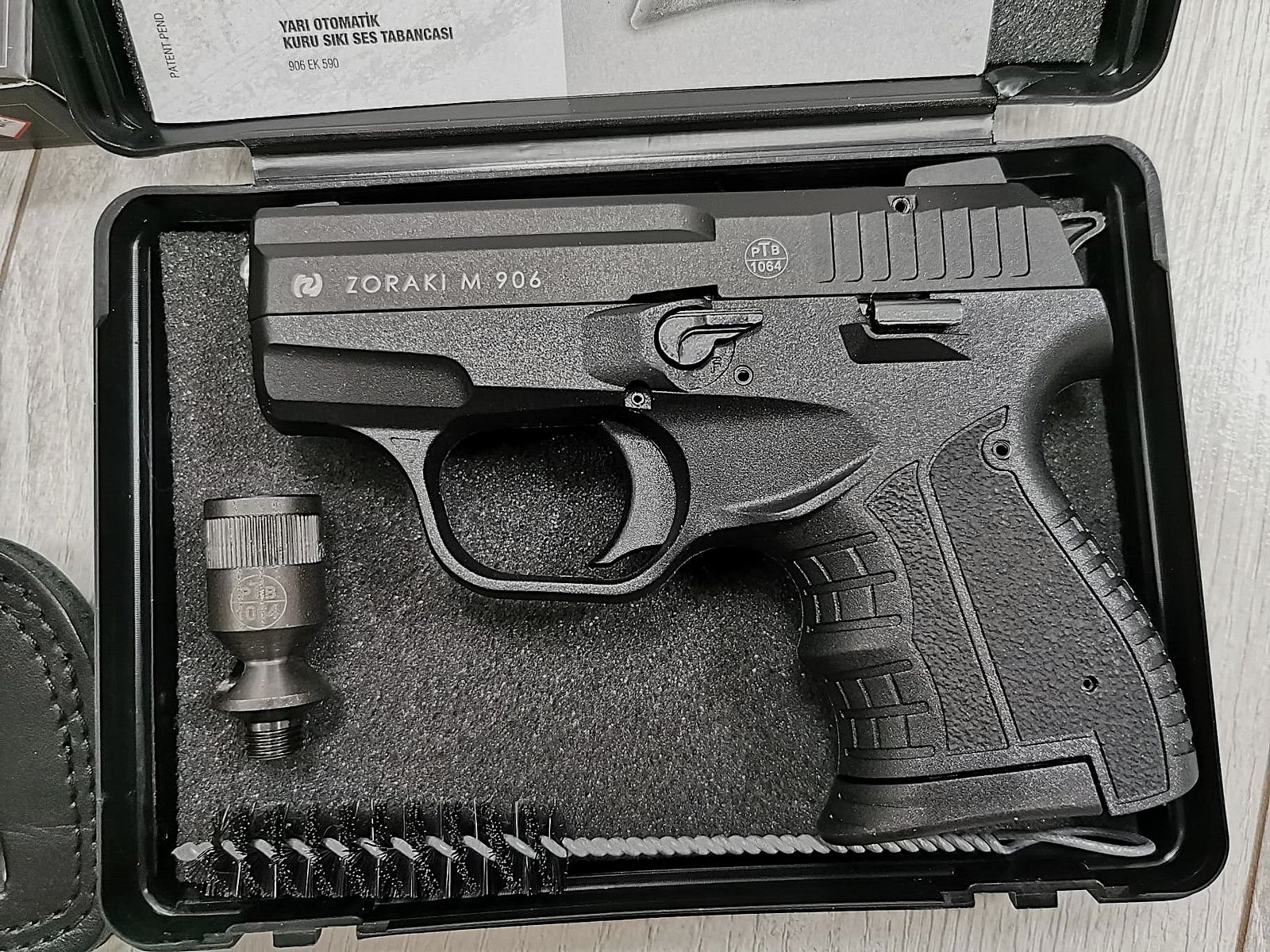 Zoraki 906 Schreckschuss Pistole 9mm Schwarz-Chrom Set Angebot. Neuware!!