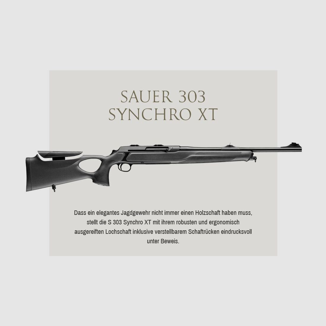 J.P. Sauer & Sohn SAUER S303 SYNCHRO XT Gen II + Optima Flow demper, afbeelding 2 van 3
