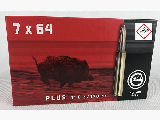 Geco Plus cartouche de chasse cal. 7X64 TM 170grs