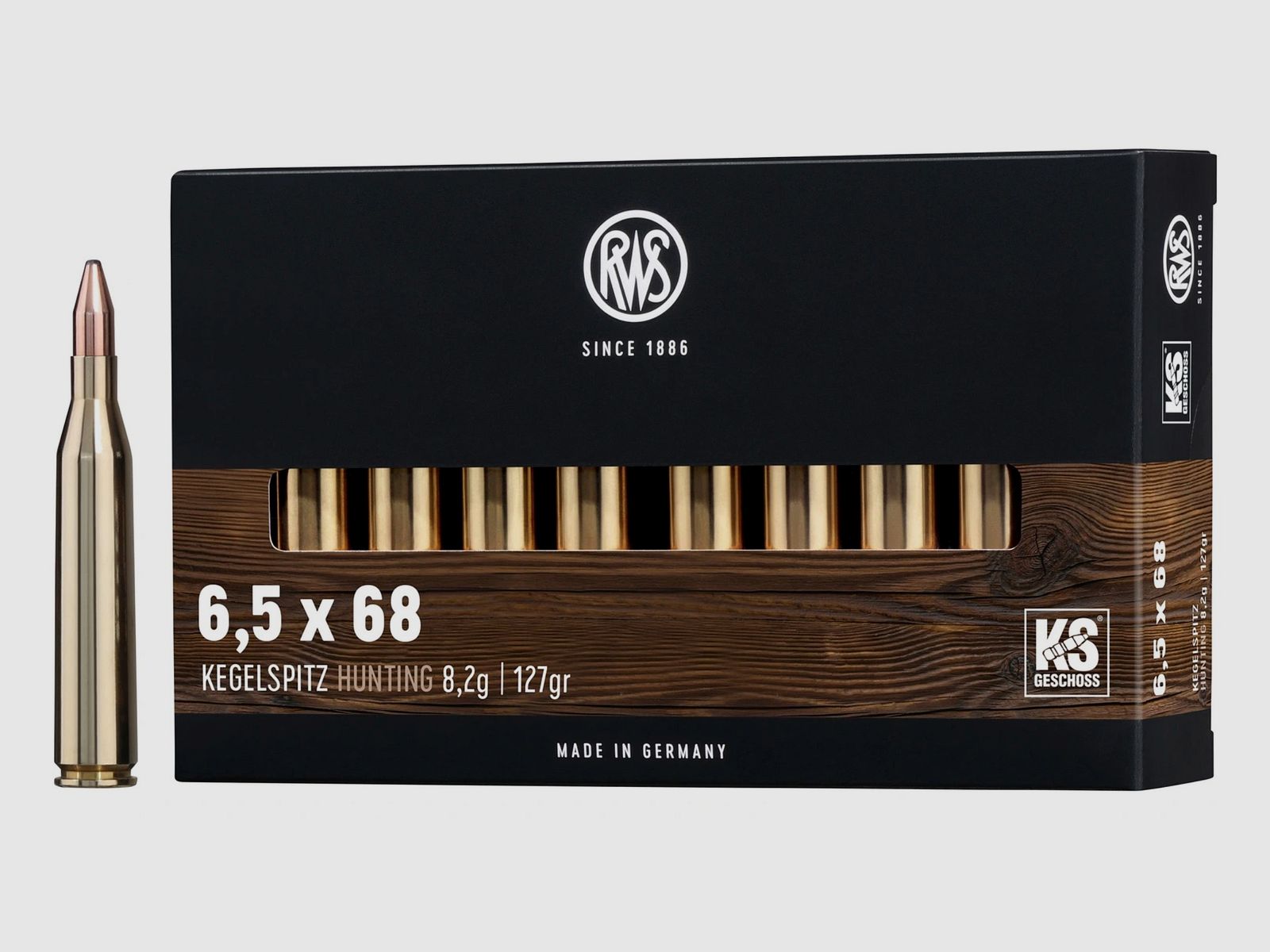 RWS 2117215 6,5x68 pointe conique 8,2g/127grs., image 1 sur 4