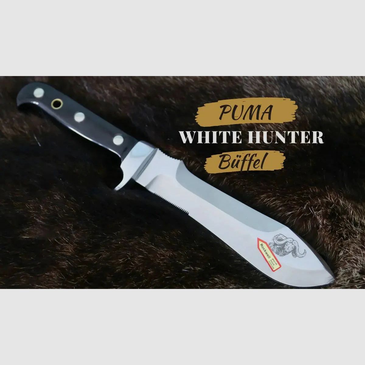 PUMA white hunter, büffelhorn