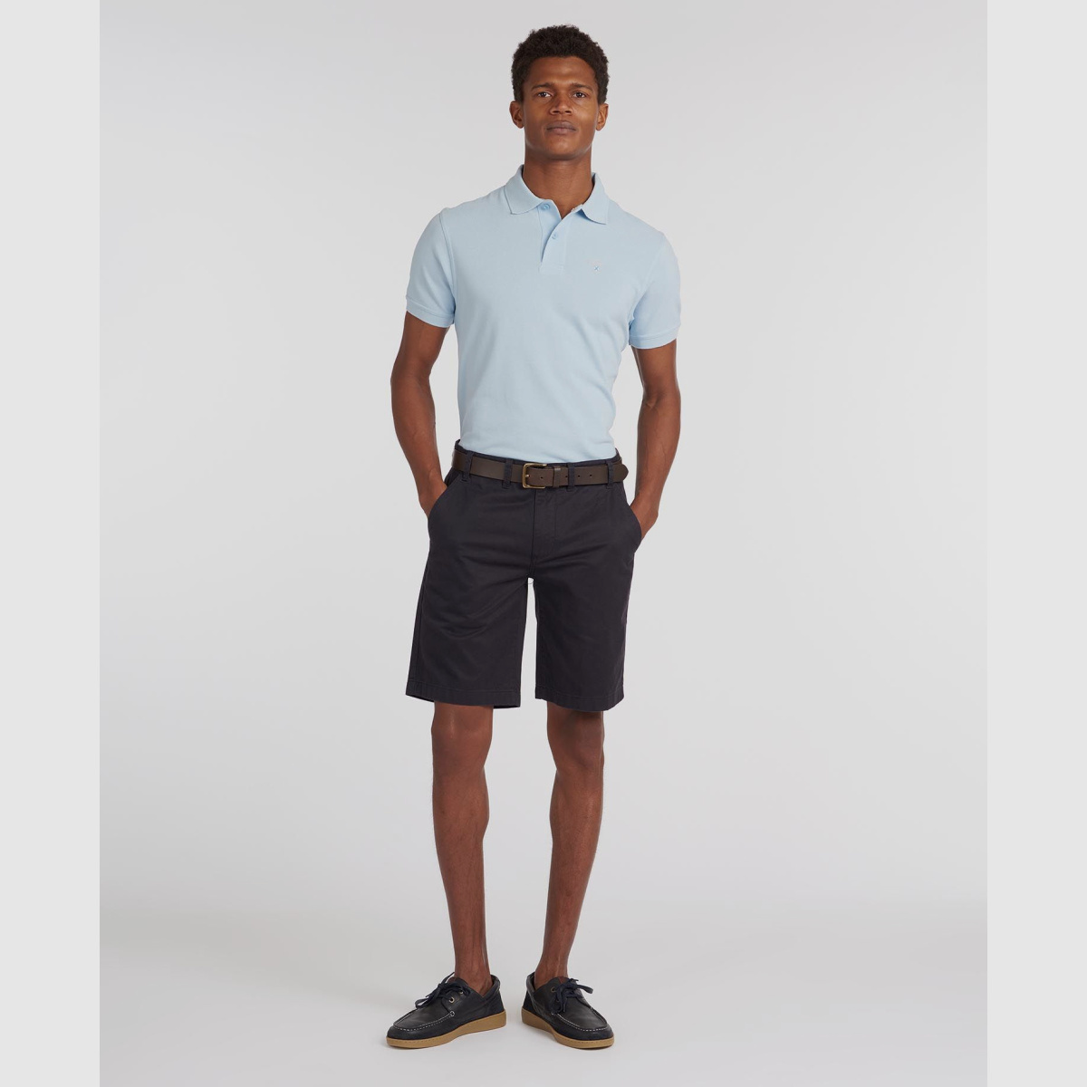 BARBOUR Sports Polo Sky Blue