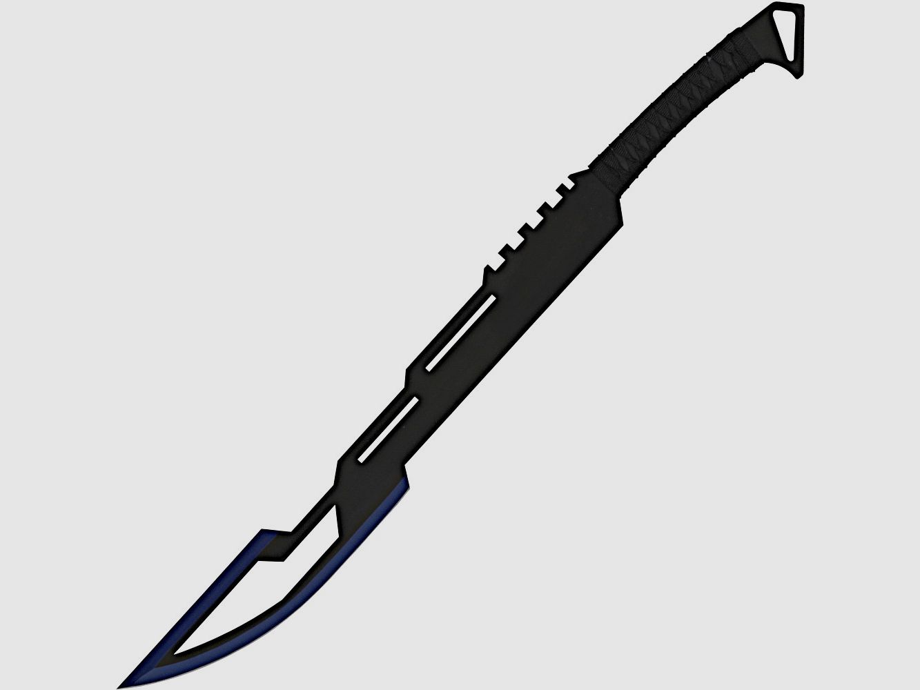 Back sword blue with back carrying strap