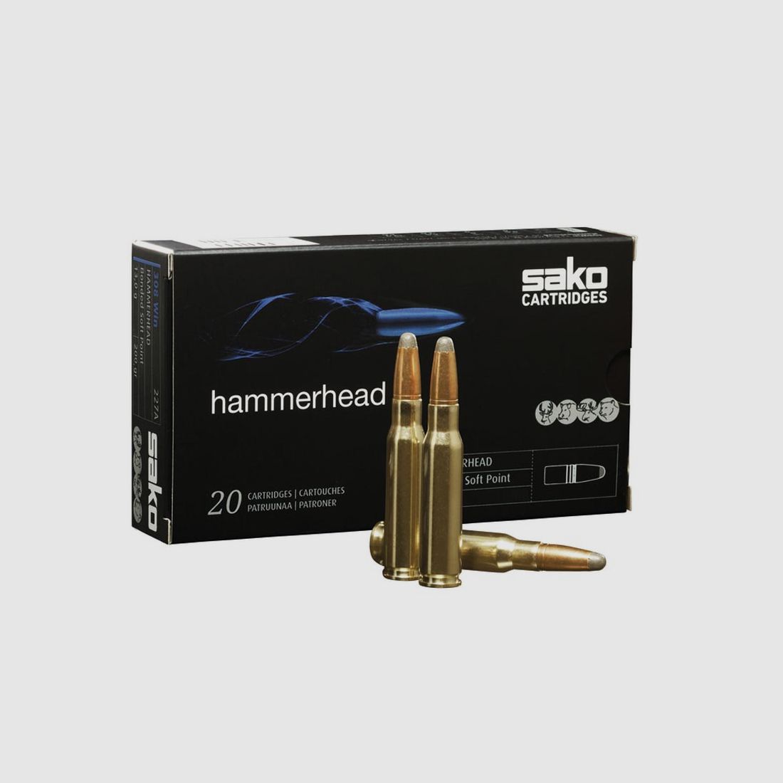 .300 Win Mag SAKO HAMMERHEAD 220 Gr x20
