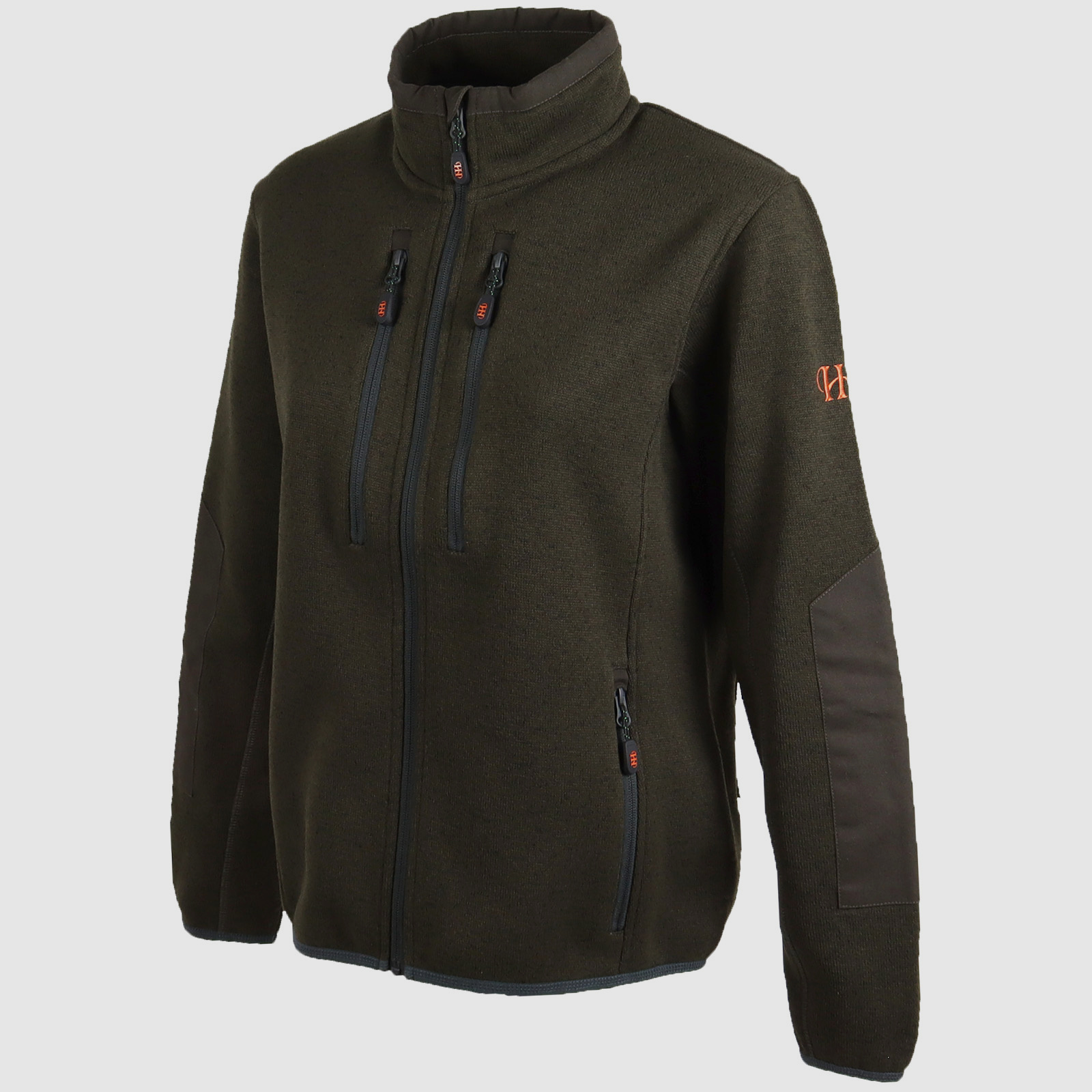 Strickfleece-Jacke Birgitte braun