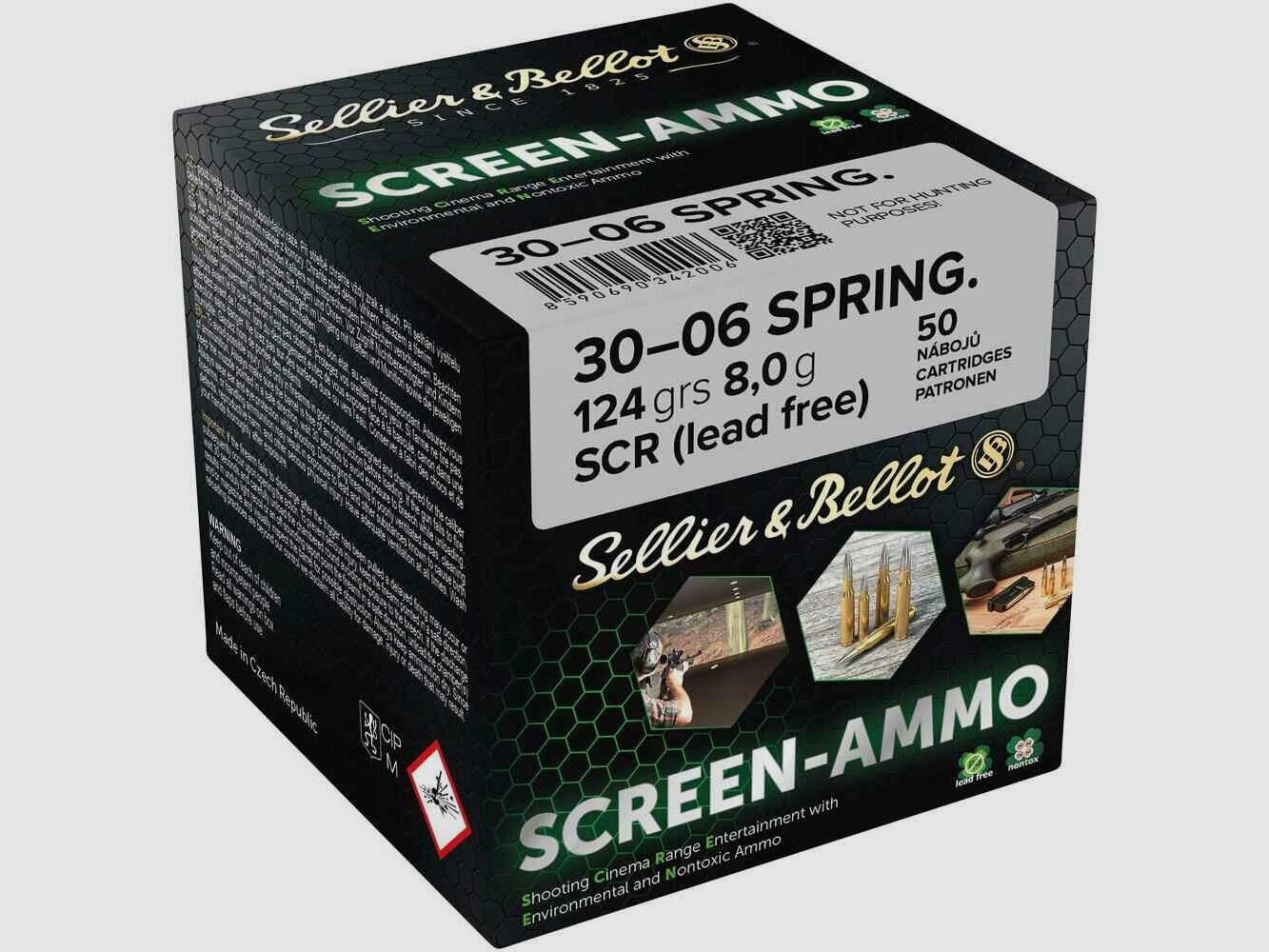 Sellier & Bellot .30-06 Spring. Screen Ammo 124grs / 8,0g