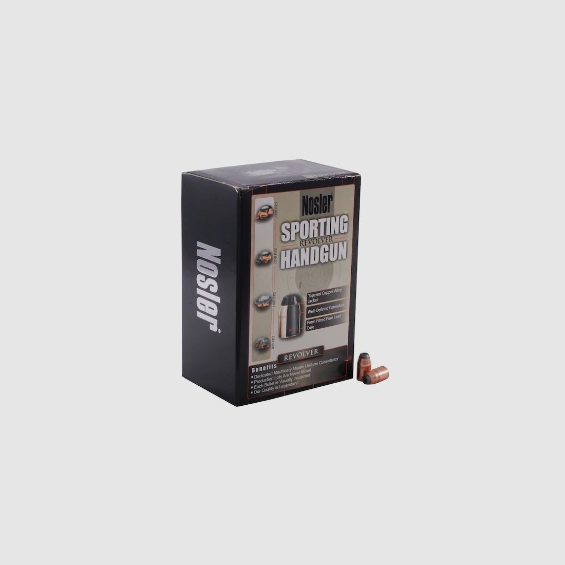 Proiettile Nosler Sporting Handgun .38/.357 158GR JHP 250 pezzi