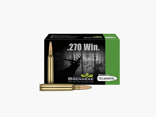 Gewehrpatrone mit BASIC / SOFT-POINT -Geschoss – .270 Win., Sierra Game King 8,4 g VE20