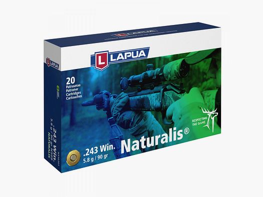 Lapua .243 Win. 90GR Naturalis 20 Patronen