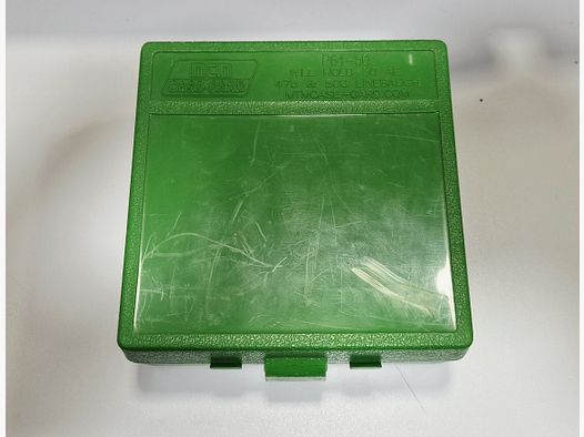 Scatola di Stoccaggio Verde MTM per Munizioni 50AE