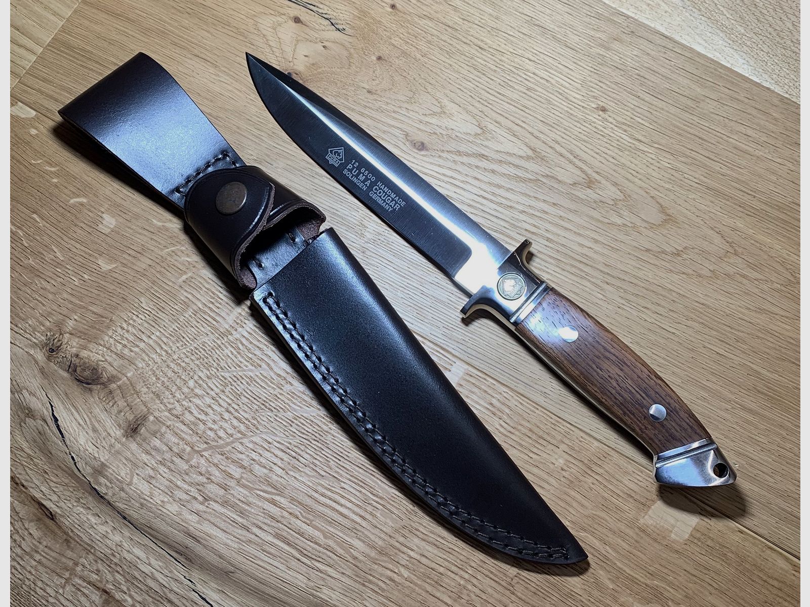 Cuchillo de caza PUMA COUGAR cuchillo de colección de madera