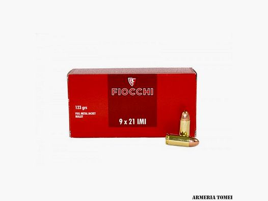 FIOCCHI – 9x21mm 123GR FULL METAL JACKET