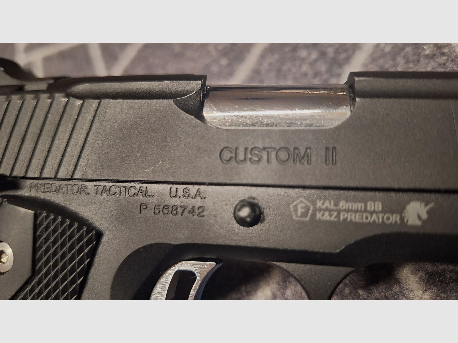 King Arms Predator Tactical Iron Shrike GBB Airsoft Pistol