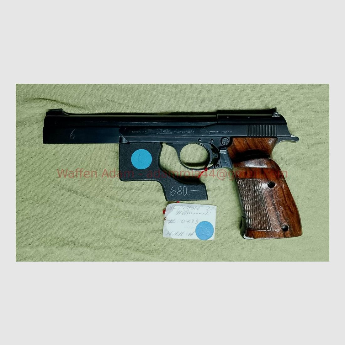 Hämmerli licensed production Walther Olympia pistol, image 1 of 2