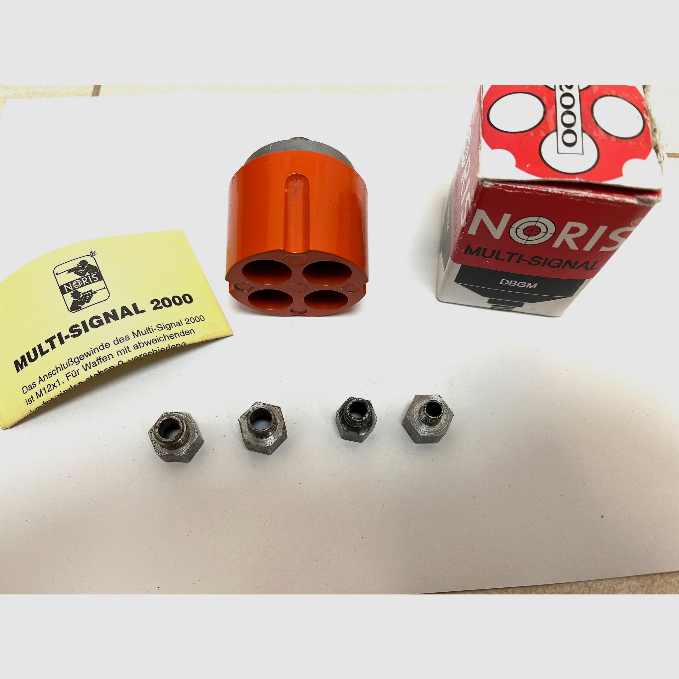 Signalwaffen••• Noris Multi - Signal 2000 - Multishooter + Zubehör für Schreckschusswaffen •••