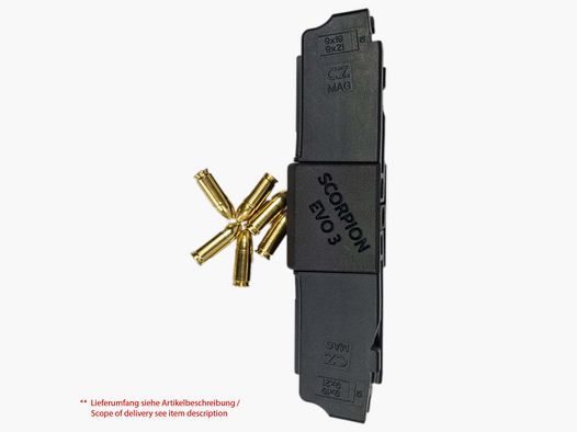 NEUWARE -- ISSProtectiontrade Magazin Koppler für CZ Scorpion EVO 3 Magazine (BLACK)