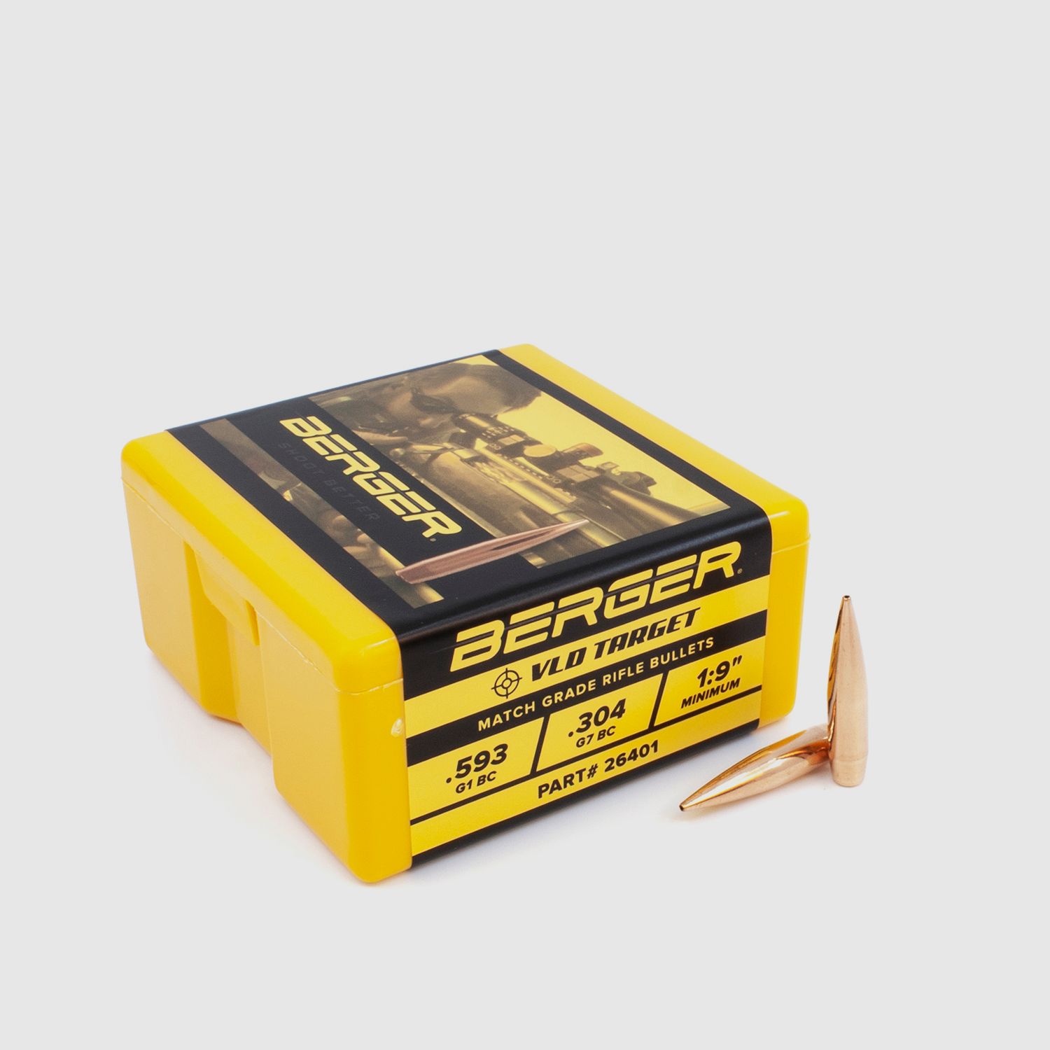 Proiettile Berger 6,5mm/.264 VLD Target 140GR 100 pezzi