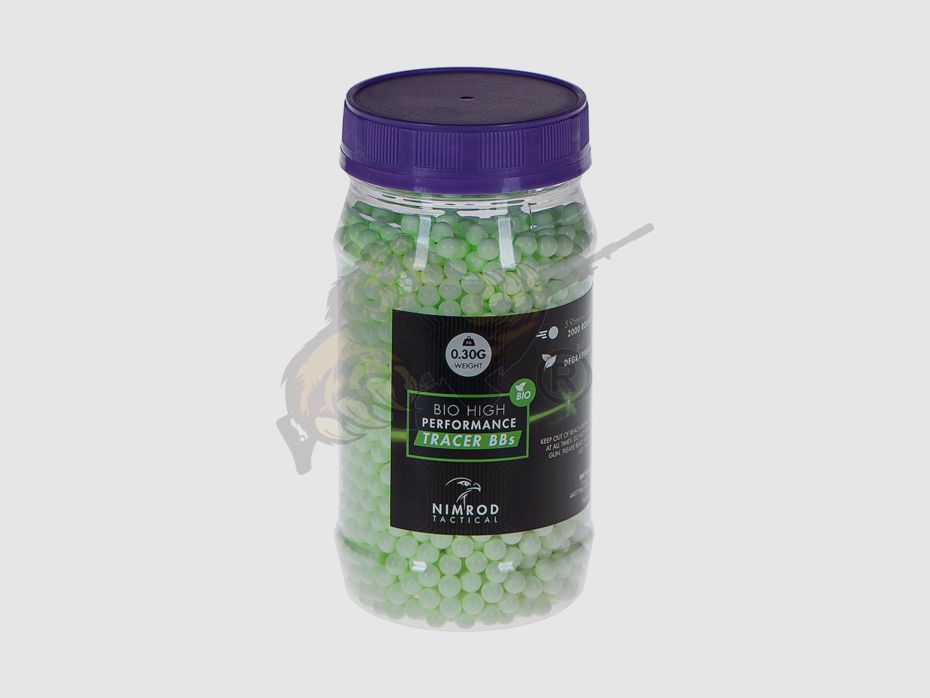 Nimrod Bio Tracer Airsoft BB 2000rds 0.30g (2.000 Stück) - Leuchtspur Grün