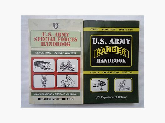US Army Handbücher/Nachdrucke "Special Forces-" & "Ranger-Handbook", neuwertig