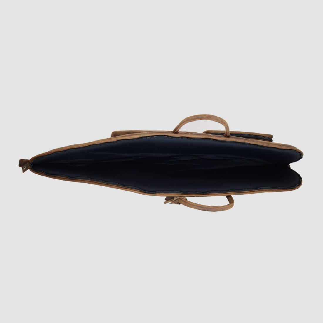 Nobil Hunting Leder Futteral 120cm in braun, handgenäht