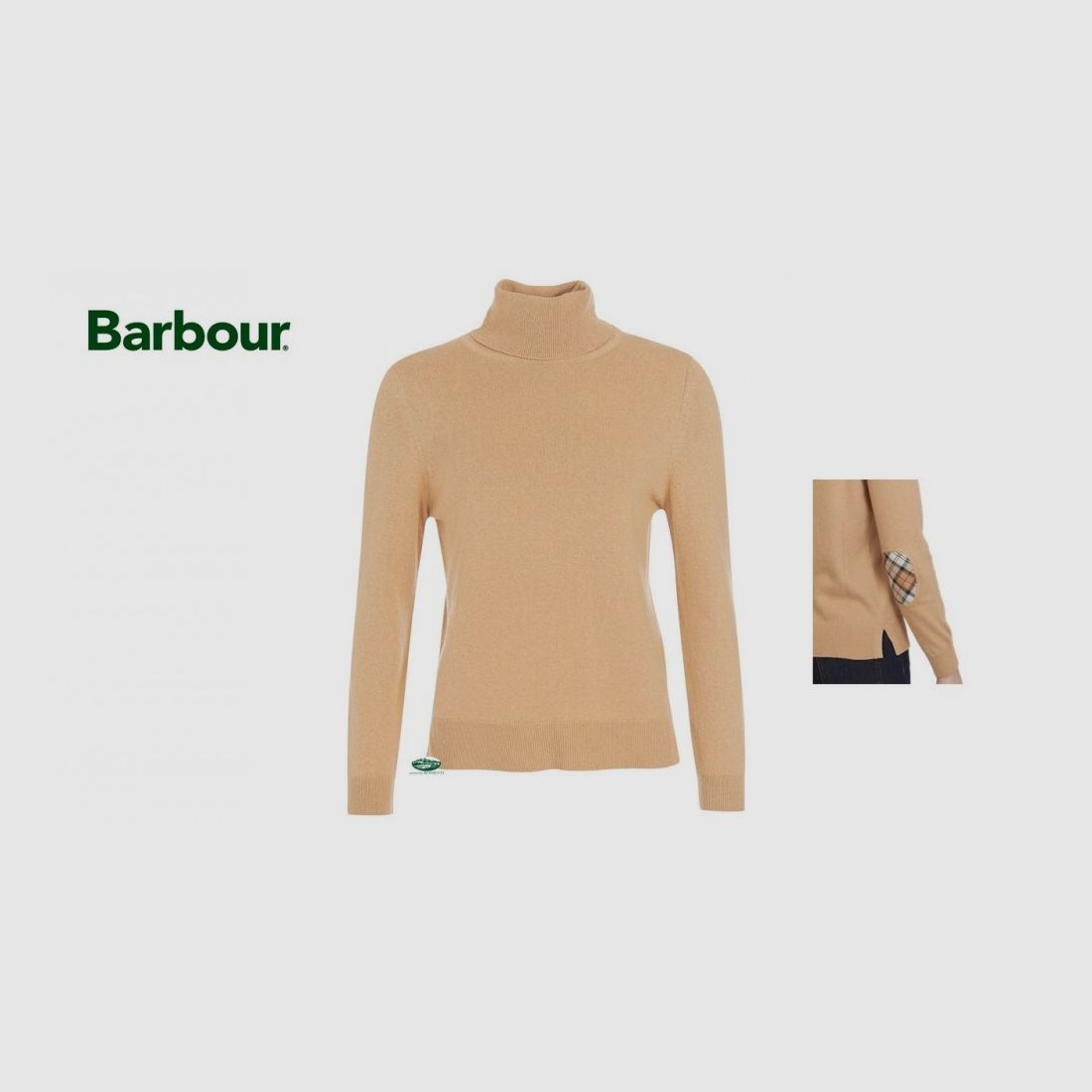 BARBOUR Pullover PENDLE Rollkragen beige Damen