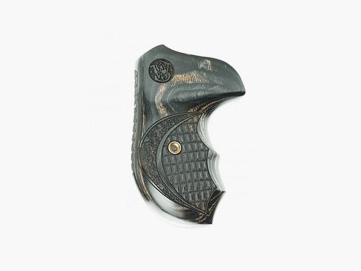 S&W J RUND BATELEUR SILBERBLACK CROCOBACK/STIPPLE MIT LASERLOGO