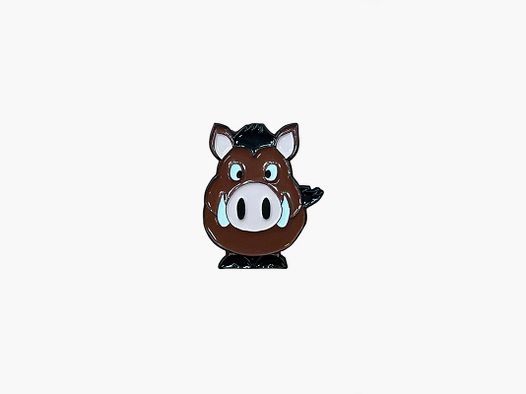 Metallspange Wildschwein