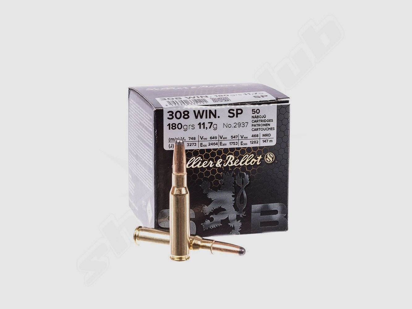 Sellier & Bellot	 SP 11,7g/ 180gr 50Schuss .308Win