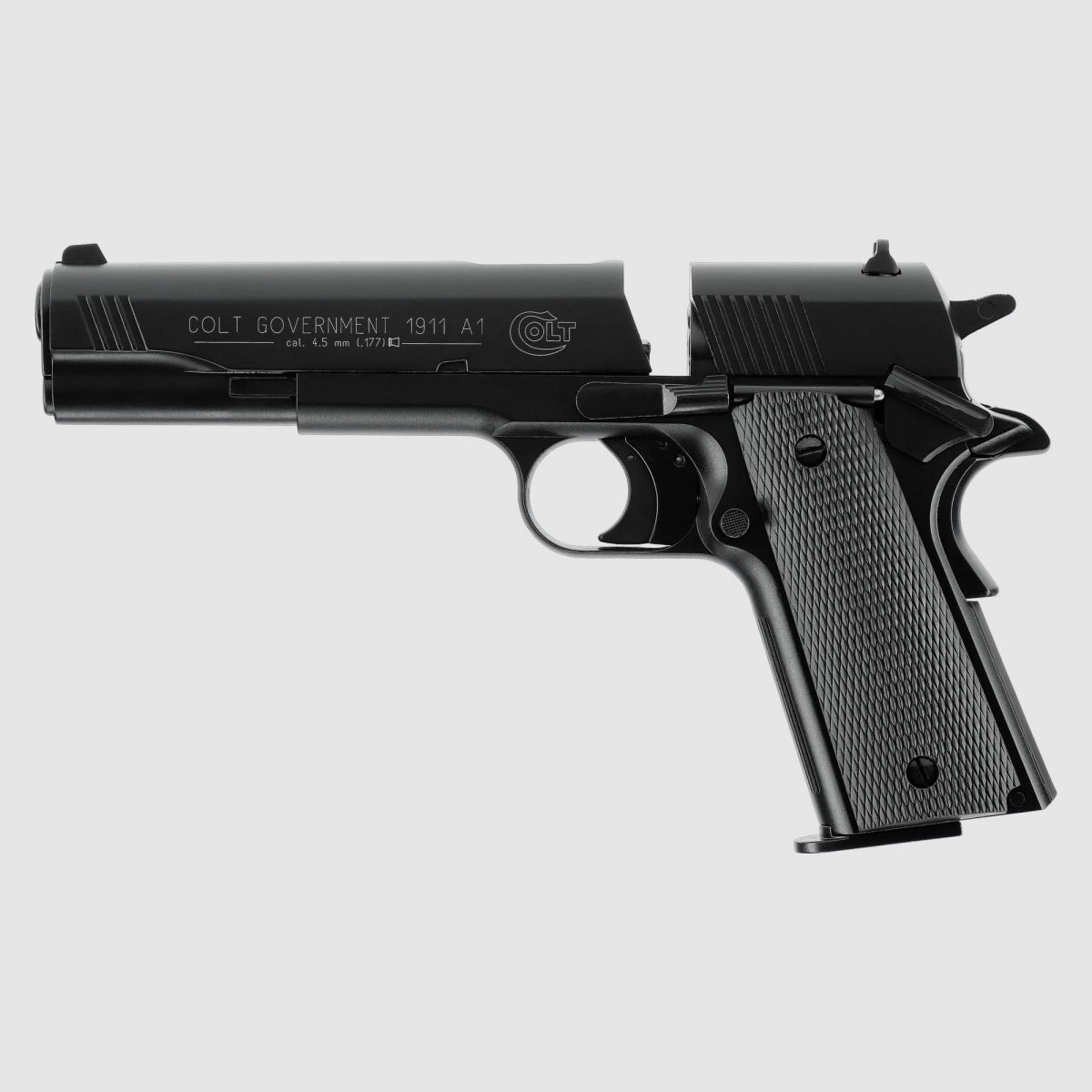 COLT Government 1911 A1 CO2 air pistol 4.5mm diabolo < 3.0 J black