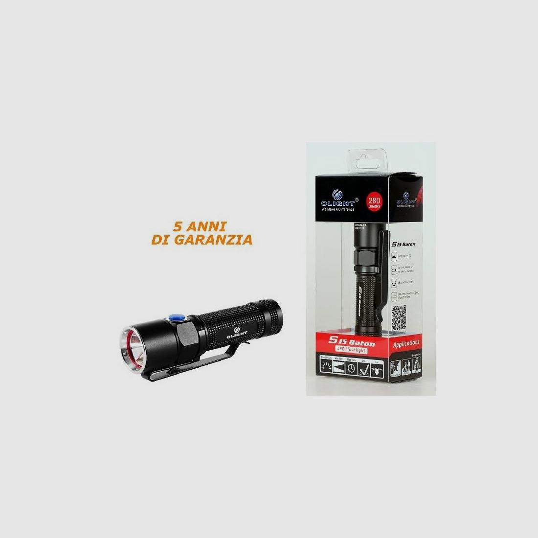 Flashlight OLIGHT S15L2 280 Lumens