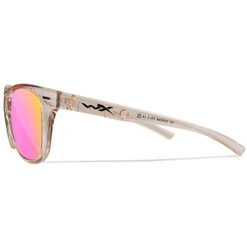 Wiley X ULTRA Captivate Rose Gold Mirror Gloss Crystal Blush Glasses Fr - AC6ULT10, image 4 of 7