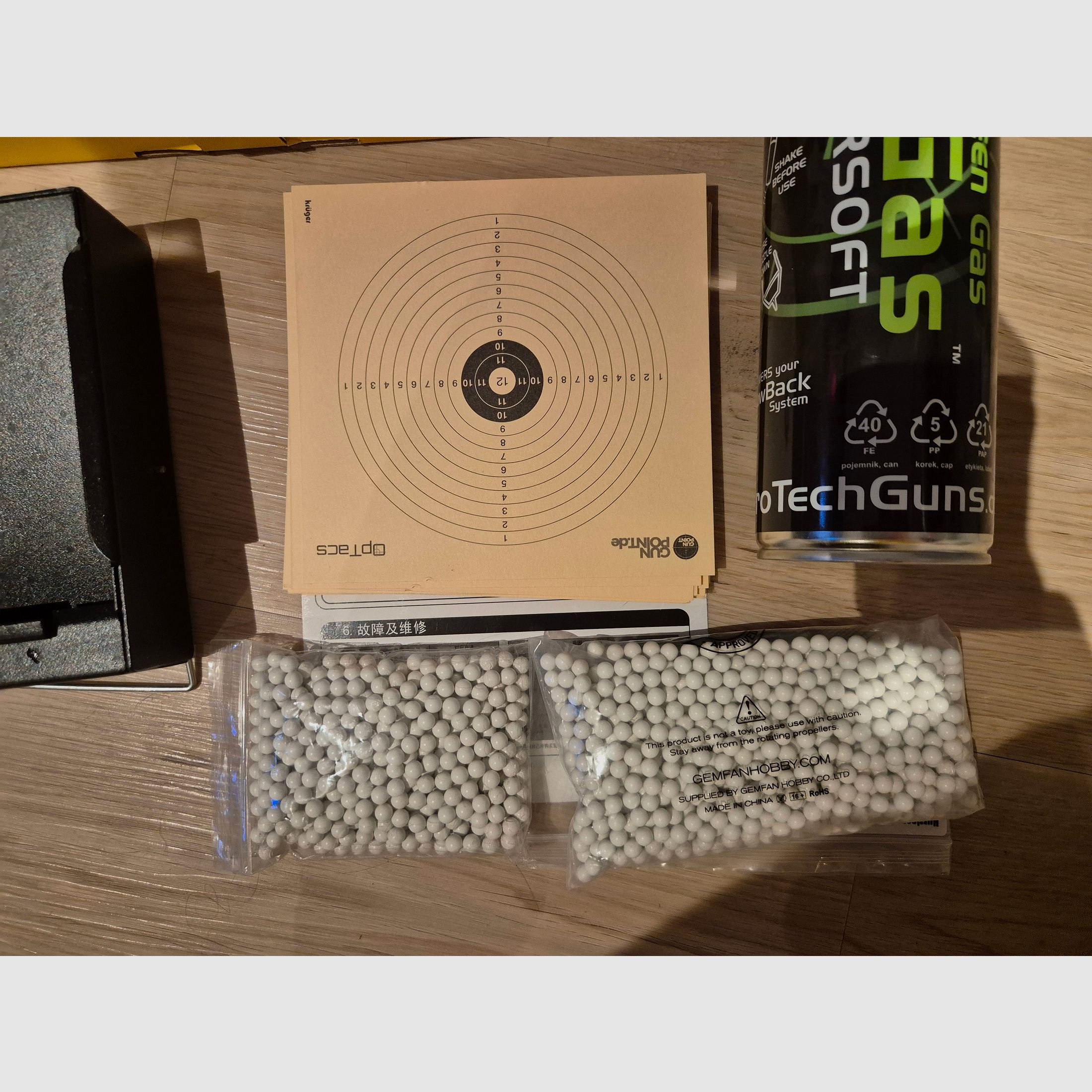 1911 Vollmetall Gas Blowback 1,2 Joule mit Zubehör