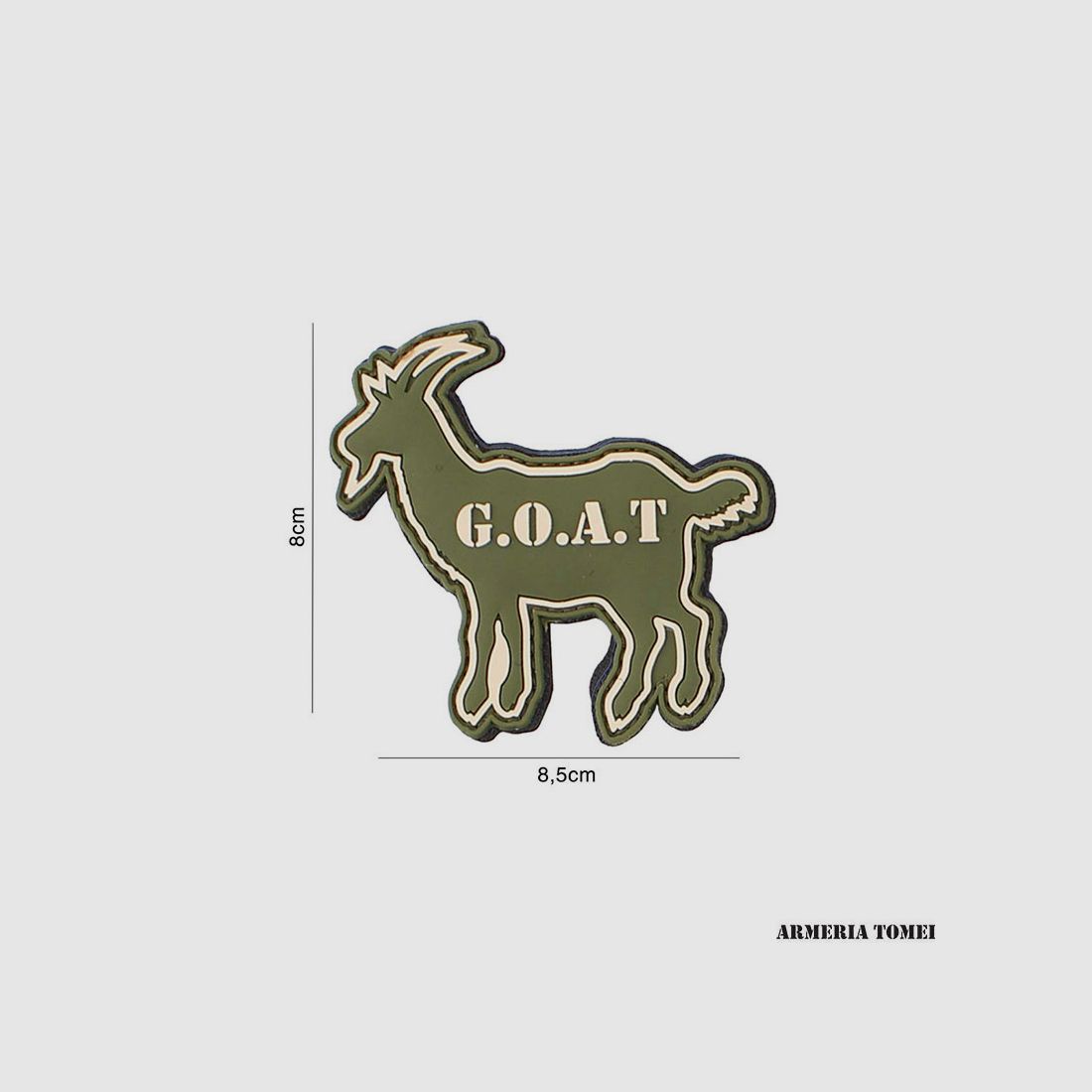PATCH – 3D PVC G.O.A.T GREEN #3107