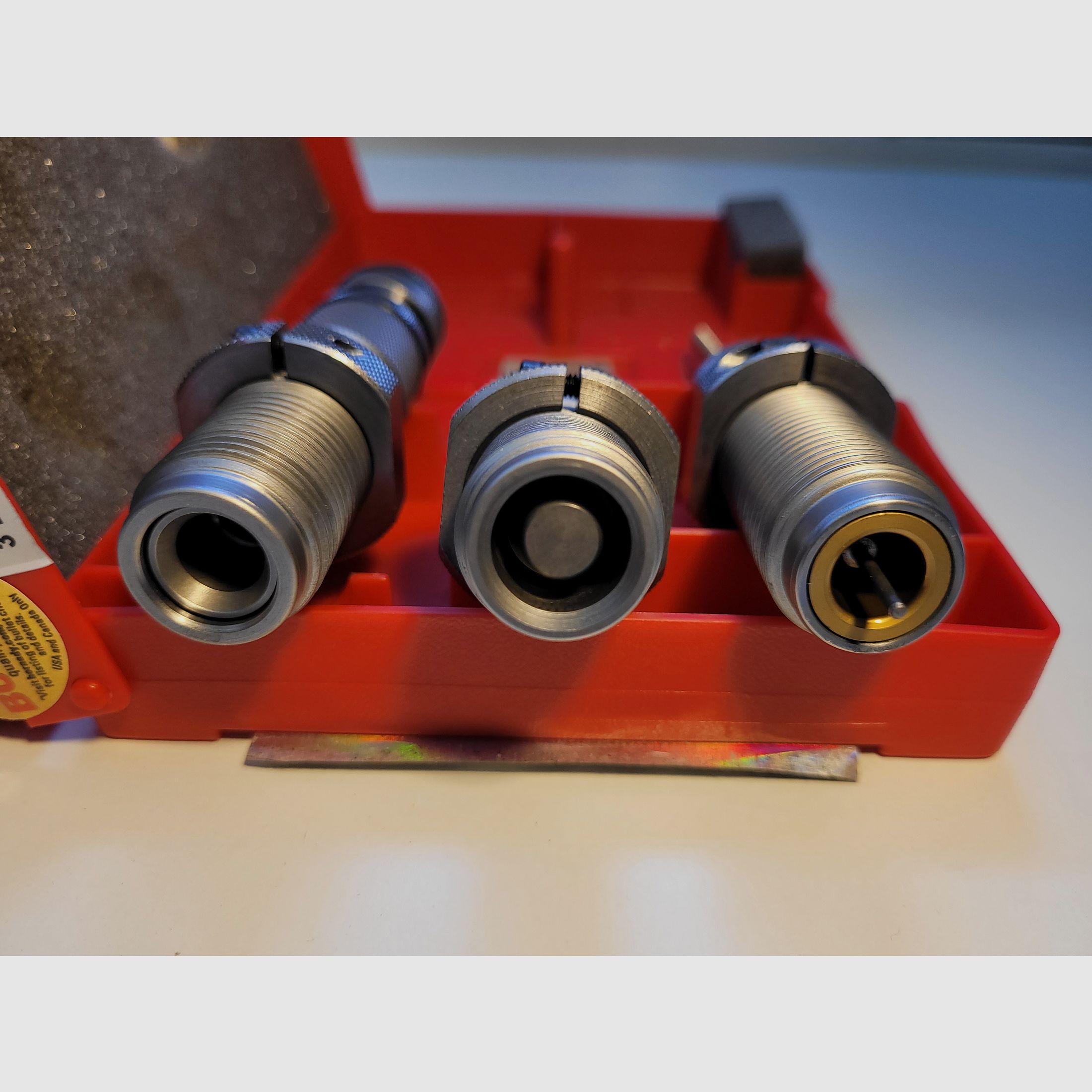 9 mm Luger / 9 x 21 Hornady die set, carbide, TAPER CRIMP, item no.: 546516
