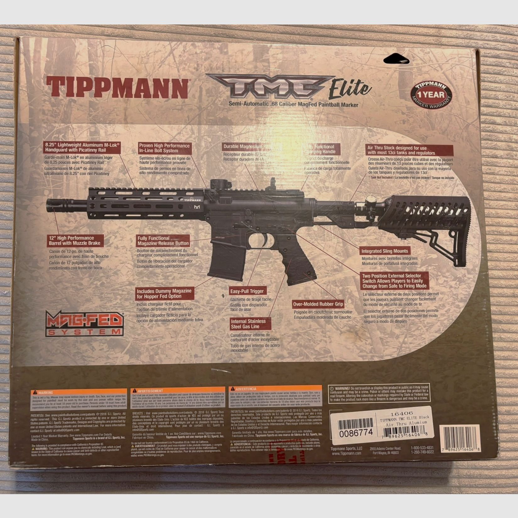 Tippmann TMC ELITE M4 Carbine Complete Set .68 lots of accessories !!
