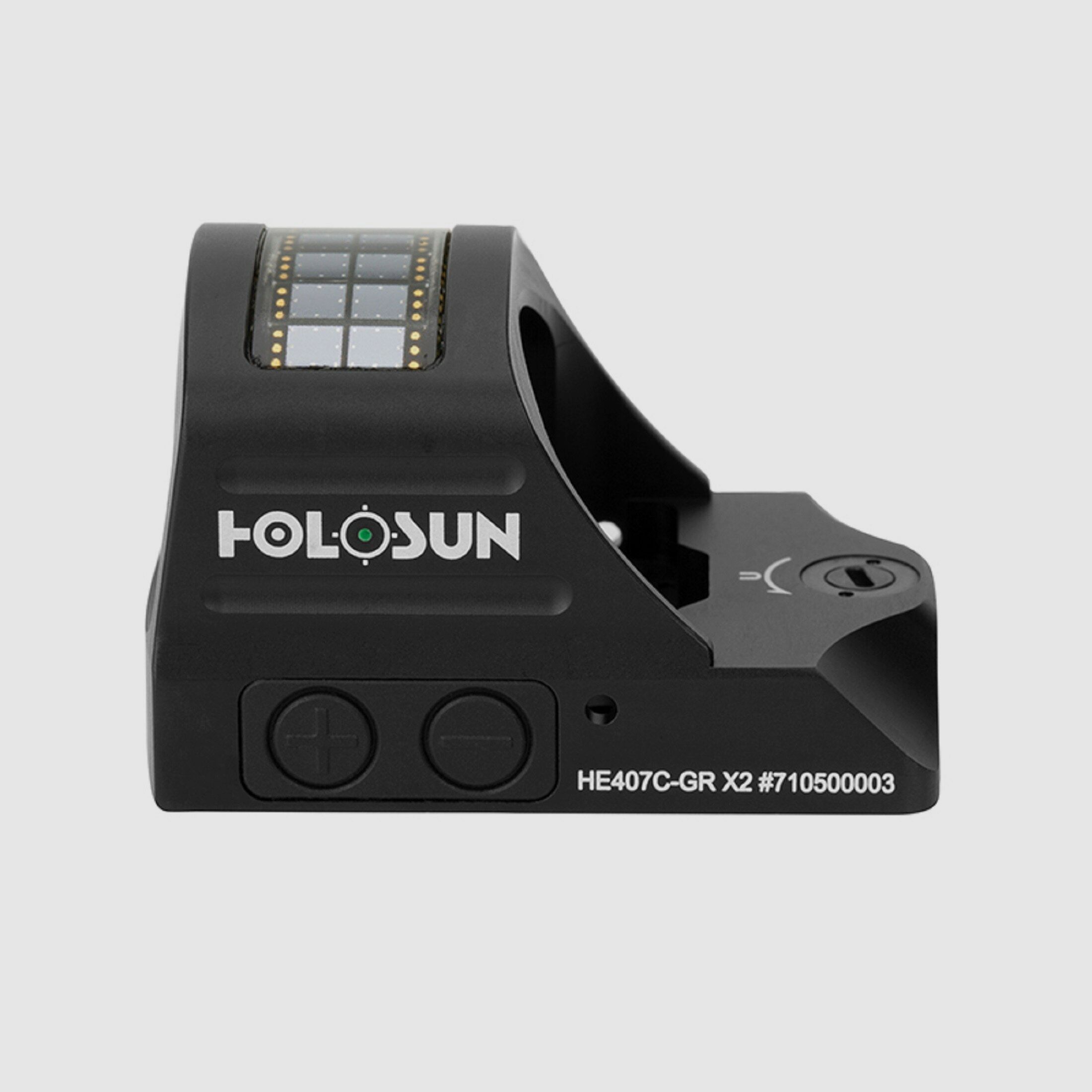 Holosun HE407C-GR X2 Reflexvisier – Green Dot 2 MOA Solar Failsafe Titanium Housing, Bild 3 von 4