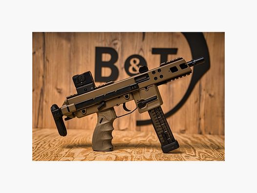 B&T Halbautomat KH9 Covert, 9mm Para, Coyote Tan