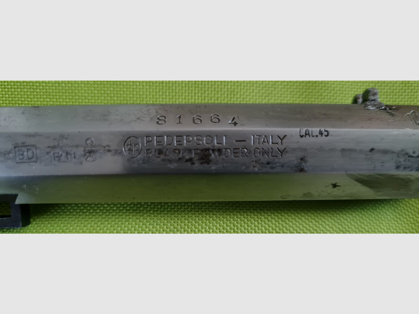 Zestaw części Pedersoli pistolet kapiszonowy z lufą kal. 45